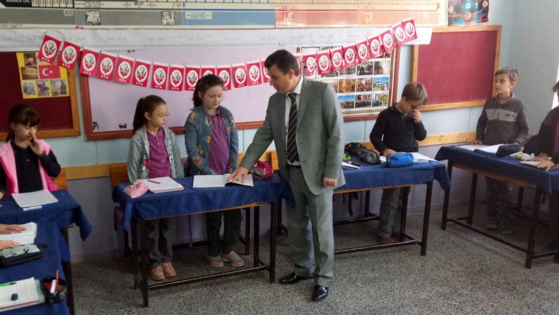 İlçe Milli Eğitim Müdürü Reşat UÇAK Çukuryurt Ytong İlkokulu ve Ortaokulunda incelemelerde bulundu.